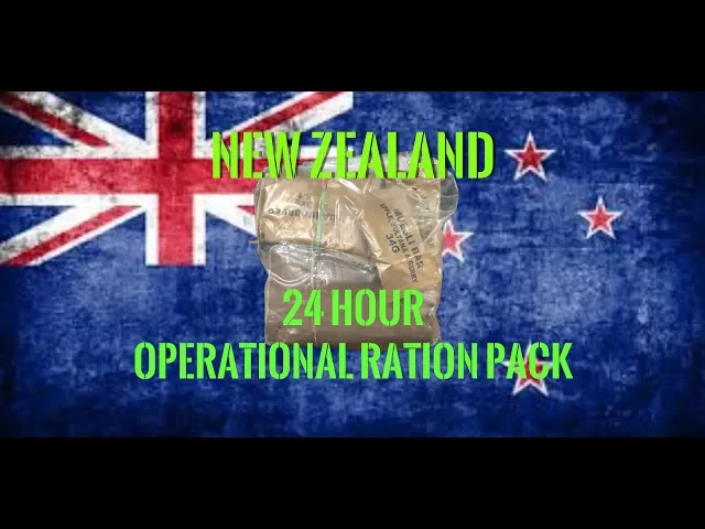 new zealand mre: 24hour operational ration pack taste test